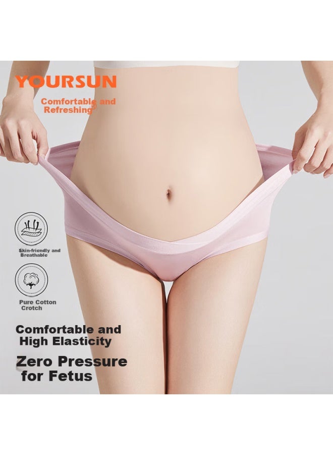 Your Sun Yiershuang [v-shaped Low-rise Support Belly, Pure Cotton Antibacterial Crotch] Maternity Underwear For Late Pregnancy, Modal Women's Underwear, Plus Size - Image 2