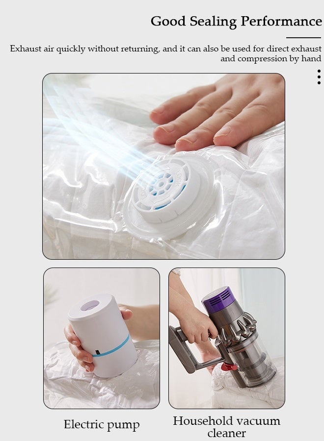 DUNISO 70*50 cm Vacuum Storage Bags-5 Compression Bags Pump Needed Reusable Compression Bags Space Saver Home Packing Organizers for Packing, Clothes, Comforters, Blankets - Image 2