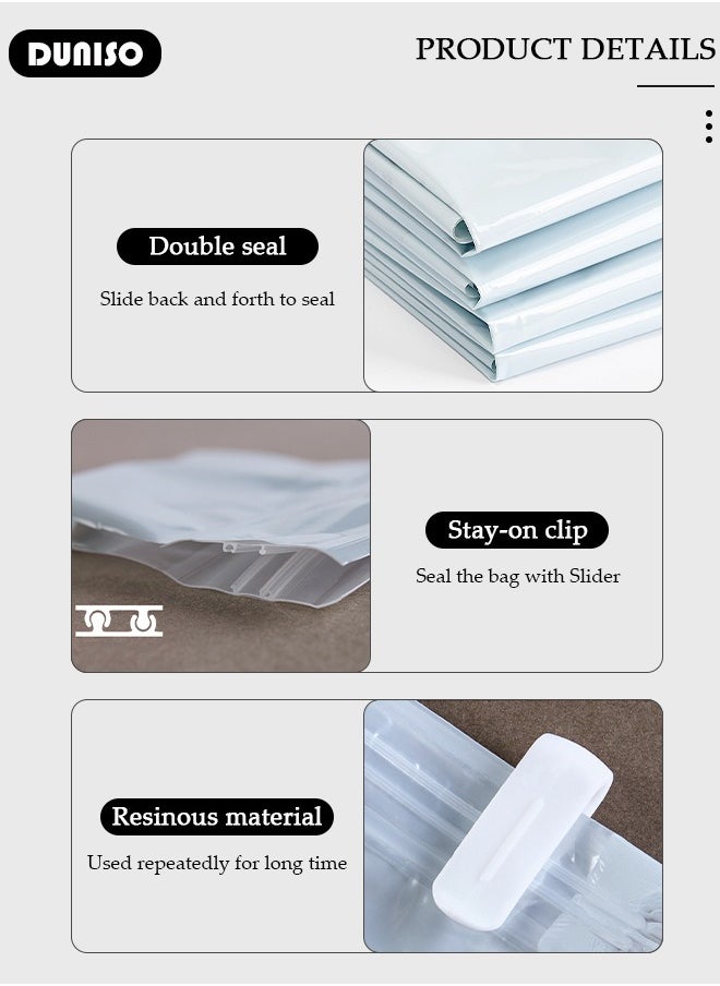 70*50 cm Vacuum Storage Bags-5 Compression Bags Pump Needed Reusable Compression Bags Space Saver Home Packing Organizers for Packing, Clothes, Comforters, Blankets