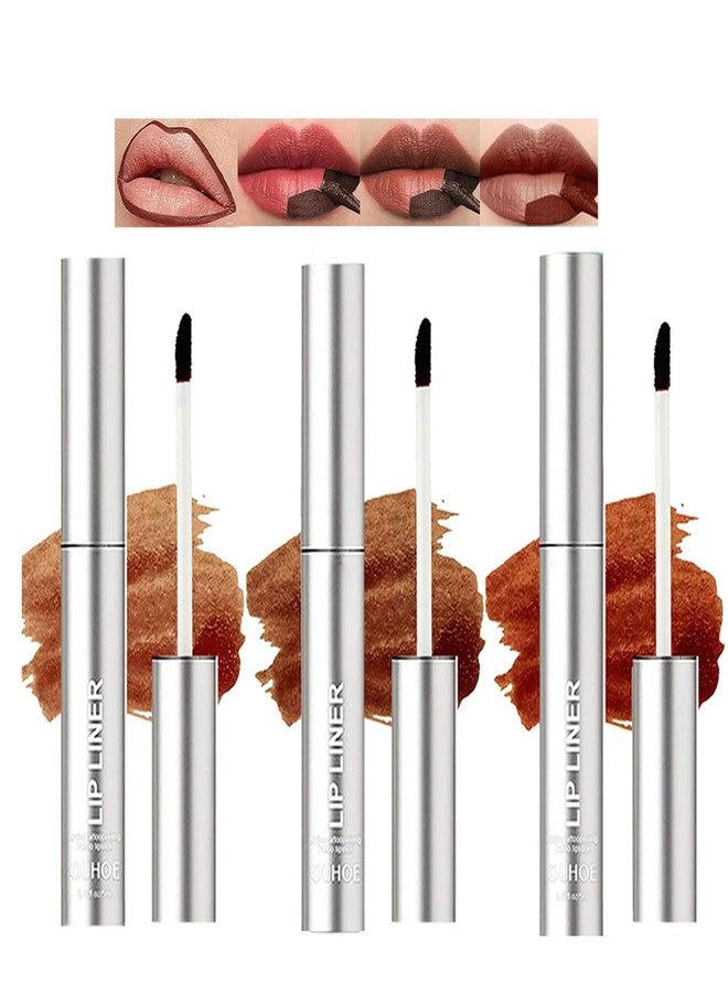 Baorder 3PCS Peel Off Lip Liner Set,Long Lasting Lip Stain Peel Off,Waterproof Stay On All Day,Transfer-Proof,Highly Pigmented,Natural Instant Lipstick - Image 1