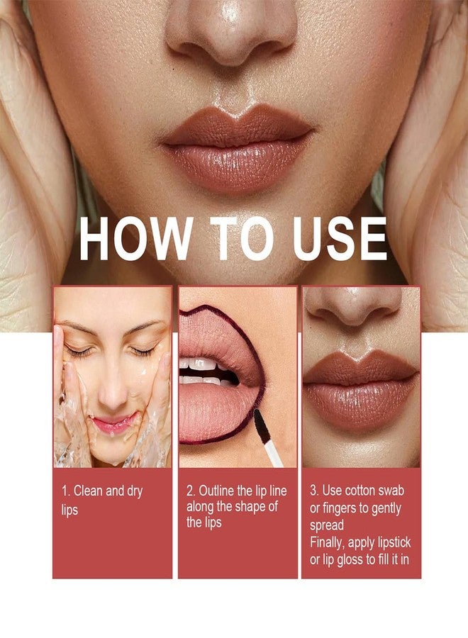 Baorder 3PCS Peel Off Lip Liner Set,Long Lasting Lip Stain Peel Off,Waterproof Stay On All Day,Transfer-Proof,Highly Pigmented,Natural Instant Lipstick - Image 4