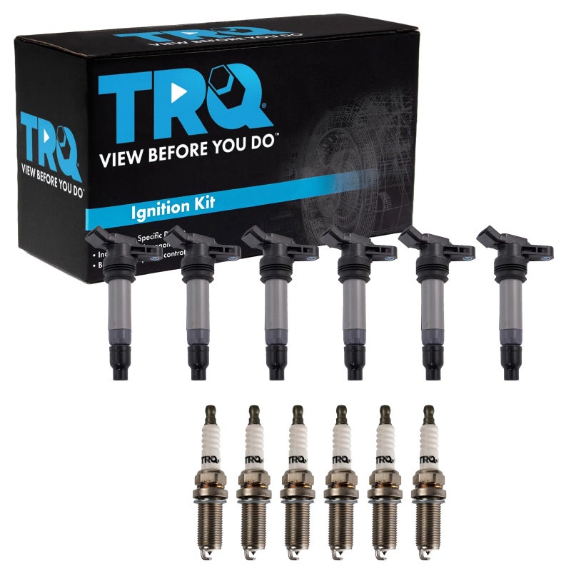 طقم إشعال TRQ ملف الإشعال شمعات الإشعال متوافق مع 20082012 لاند روفر LR2 20112016 فولفو S60 20072015 S80 20152016 V60 20082010 V70 20102016 XC60 20082015 XC70 20072014 XC90