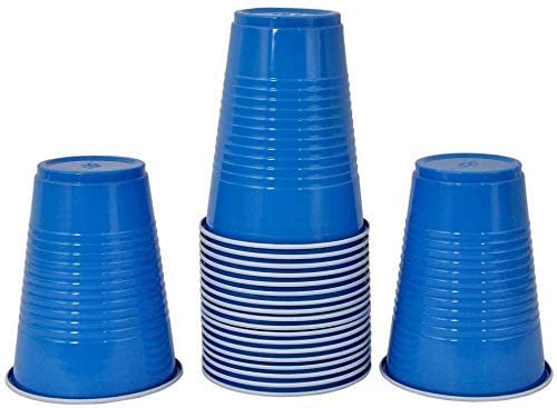 Selibration Dark Blue Plastic Reusable Colourful Cups Set for Occasional Party, Strong Reusable Glass, Leakproof, Recylable, Great for Water, Juices, Milk & More, Party & Event Supplies (Set of 25pcs) - Image 2