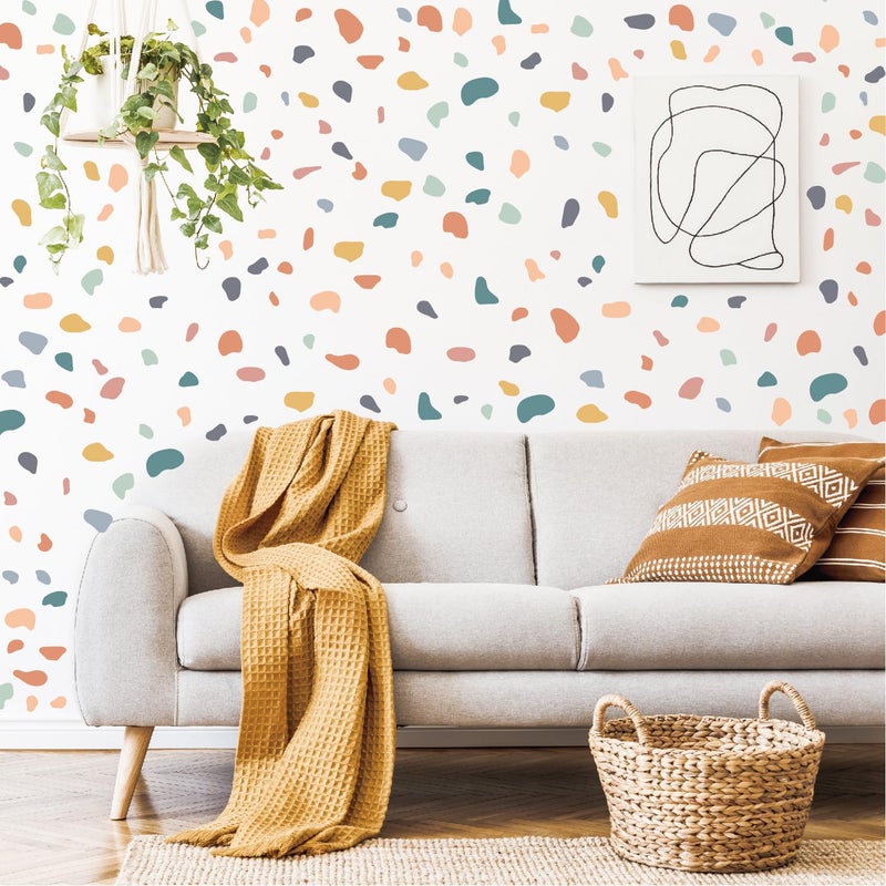 AOWDIAO 720 Pcs Irregular Polka Dots Stickers Peel and Stick Decals for Bedroom, Nursery, Living Room, Bathroom, Classroom, Vinyl Stickers for Wall, Car, Water Bottle, Laptop, Phone Case Decor - Image 1