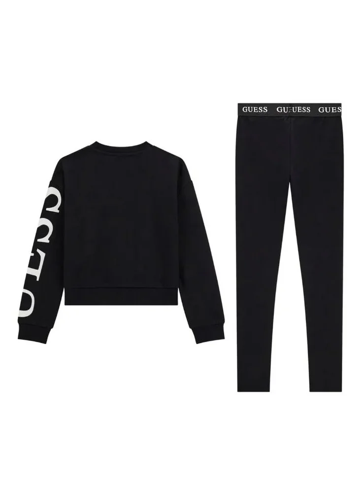 جس Kids Crew Neck Top And Leggings Sets