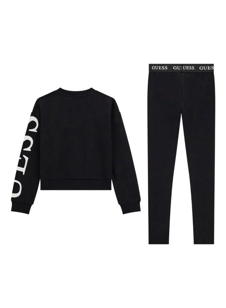GUESS Kids Crew Neck Top And Leggings Sets  - Image 2