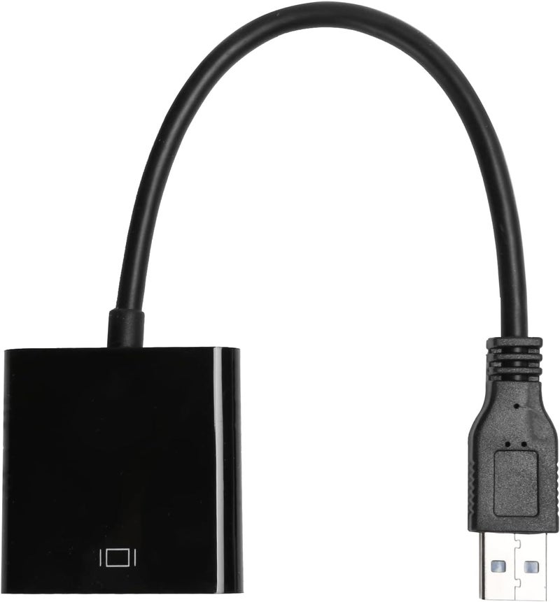 محول USB 3.0 إلى VGA، سرعة نقل عالية 5.0 Gbps، يدعم دقة 1920x1080، تصميم مدمج، 1 وحدة - Image 1