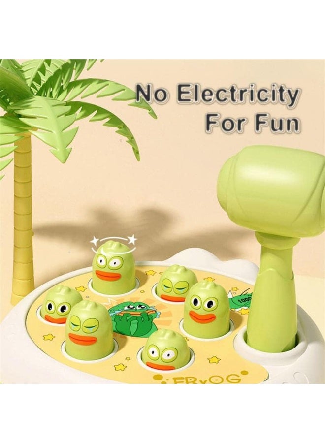 Frog Cartoon Whac-A-Mole Montessori Toy - Animal-Themed Knocking Game | Educational Board Game for Toddlers & Parent-Child Play - Image 3