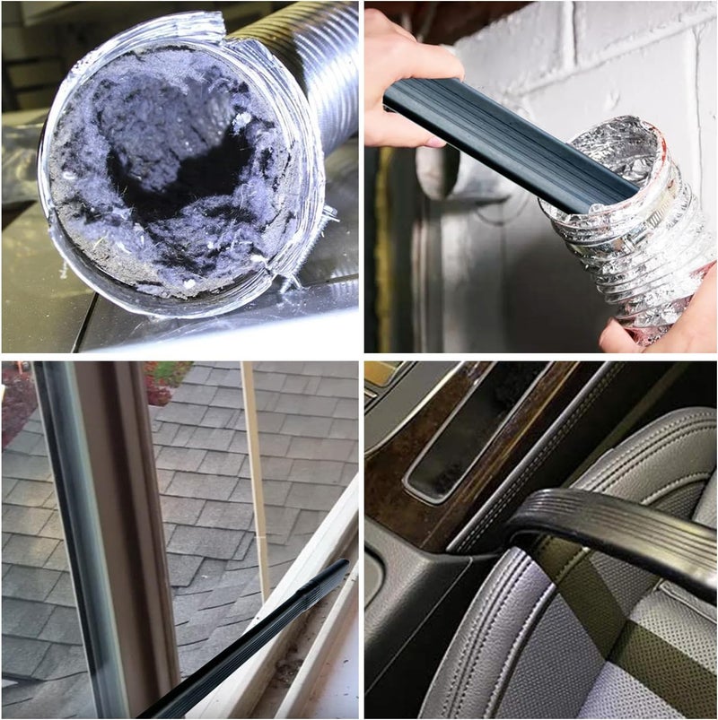 VACEXT Vacuum Attachments for Dyson V7 V8 V10 V11 V15 - Long Flexible Vacuum Crevice Tool for Car Detailing, Corners and Gaps Cleaning - Dryer Vent Cleaner Vacuum Attachment for Dyson - Image 5