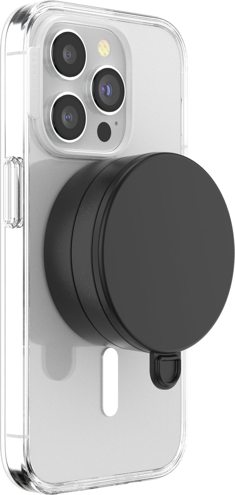 PopSockets Multi-Surface Suction Phone Mount, Detachable Surface Mount, Phone Stand Compatible with MagSafe® - Metallic Black - Image 3