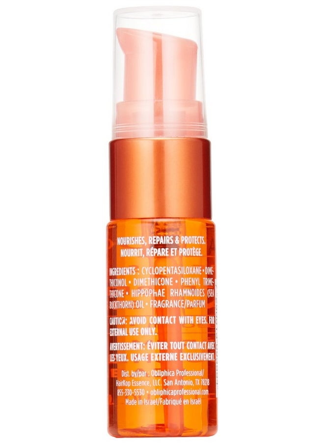 Obliphica Professional Obliphica Seaberry Leave in Hair Serum for Fine & Medium Hair - Vitamins and Omegas for Frizz Free & Nourished Hair - Hair Serum for Dry Hair and Growth - 0.5 Fl Oz  - Image 2