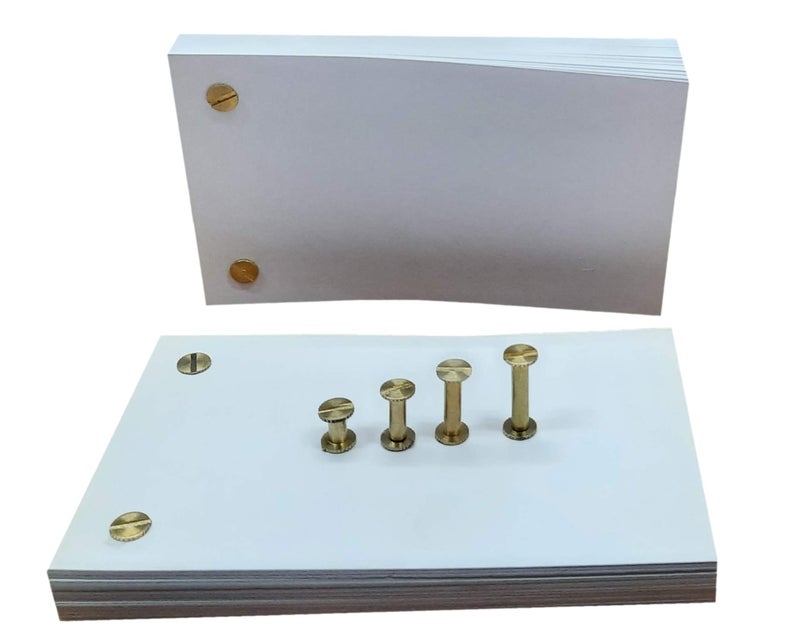 IMPRINT Flip Books Pack of 2 with Extra 8 Binder Screws - Image 5