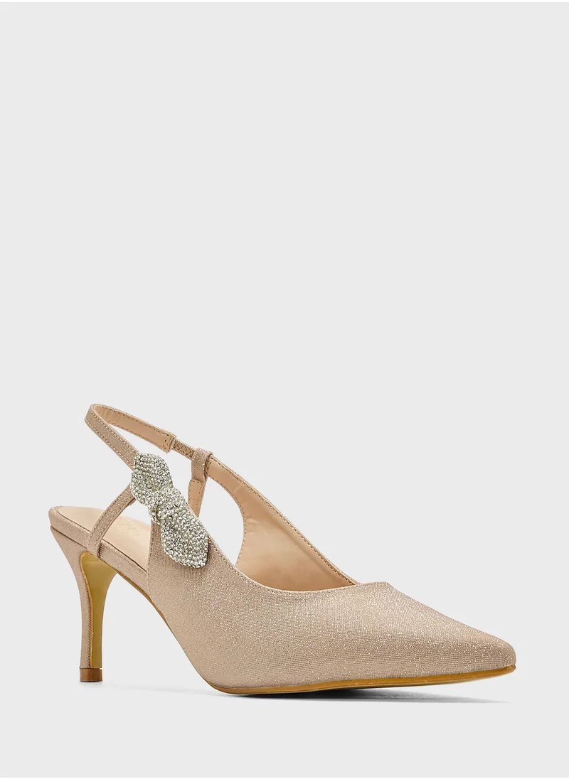 ايلا ليمتد اديشن Diamante Sling Back Pump