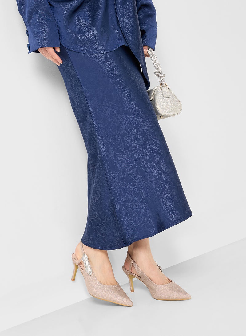 Ella Limited Edition Diamante Sling Back Pump  - Image 5