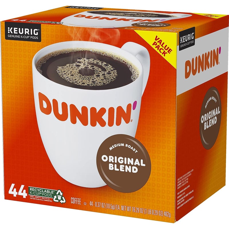 Dunkin Donuts Dunkin' Donuts 2091512 Original Blend Coffee K-Cup Pods Medium Roast 44/Box (006933) - Image 4