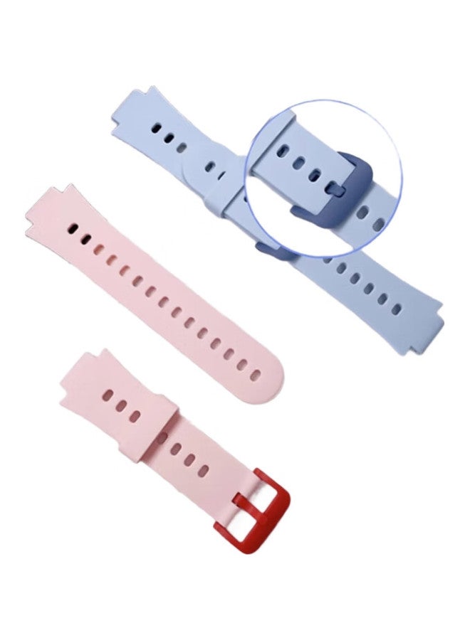 MAIKUQI Compatible With Xiaomi Mi Bunny 5C Children'S Smartwatch Strap, Mi Bunny Children'S Watch Strap Accessory, Waterproof And Sweat-Resistant Detachable Silicone Strap For Boys And Girls, Blue - Image 2