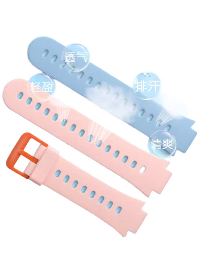 MAIKUQI Compatible With Xiaomi Mi Bunny 5C Children'S Smartwatch Strap, Mi Bunny Children'S Watch Strap Accessory, Waterproof And Sweat-Resistant Detachable Silicone Strap For Boys And Girls, Blue - Image 1
