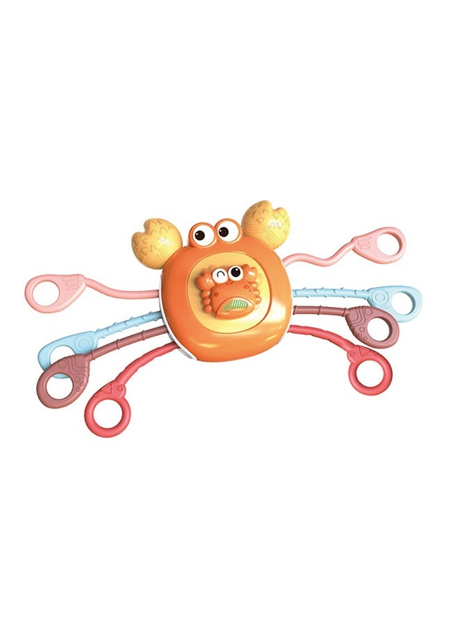 Baby Montessori Toys for 0-2 Year Old Boy Girl, Sensory Toddler Travel Airplane Car Seat Stroller Toys, Learning Fine Motor Skills Pull String Toy Birthday Gifts for Infant Boys（Crab）  - Image 1
