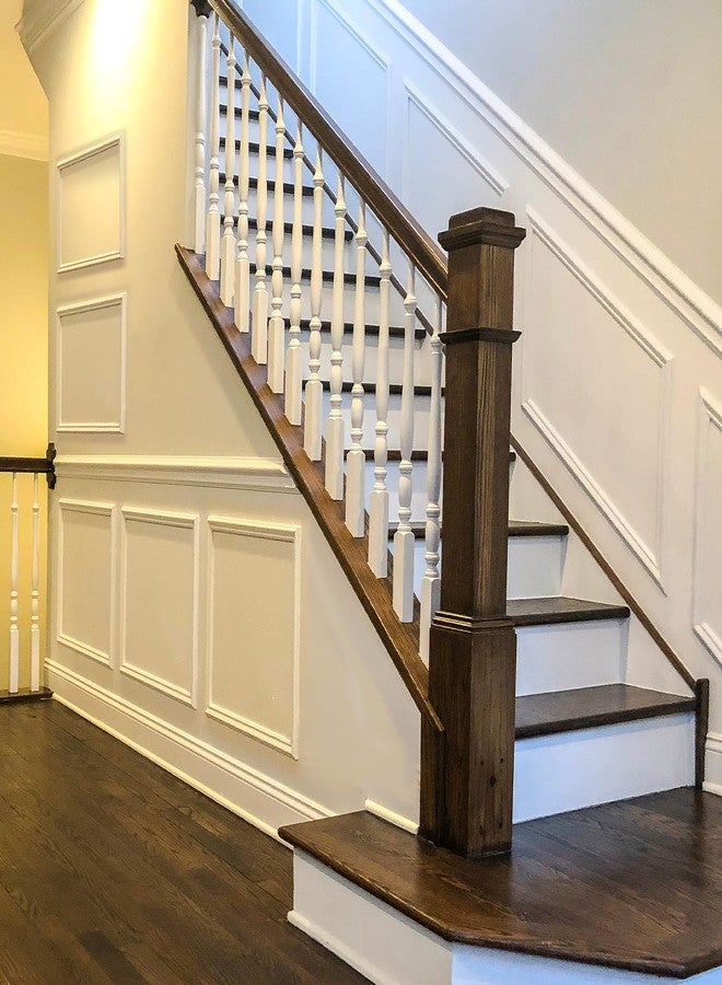 Colingmill 6 Set Accent Wall Molding Kit Premade Wainscoting Panels Wall Molding Peel and Stick Panel White Pre Cut Trim for Walls Picture Frame Molding for Home Decoration (20 x 20 Inch) - Image 5
