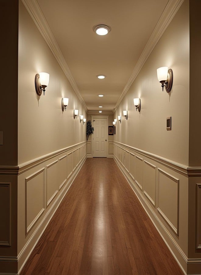 Colingmill 6 Set Accent Wall Molding Kit Premade Wainscoting Panels Wall Molding Peel and Stick Panel White Pre Cut Trim for Walls Picture Frame Molding for Home Decoration (20 x 20 Inch) - Image 4
