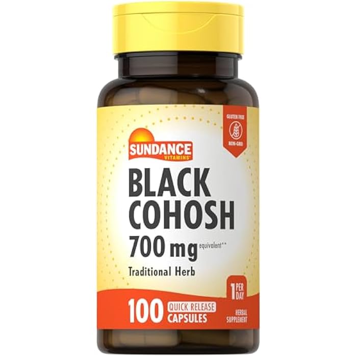 Sundance Black Cohosh | 100 Quick Release Capsules | Traditional Herb | Non-GMO and Gluten Free Supplement - Image 1