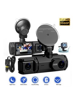 Angmei Dash Cam Front Rear, Full HD Dash Camera for Cars,Built-in Wi-Fi GPS, 3.16” IPS Screen, Night Vision, 170°Wide Angle, WDR, 24H Parking Mode  - Image 2