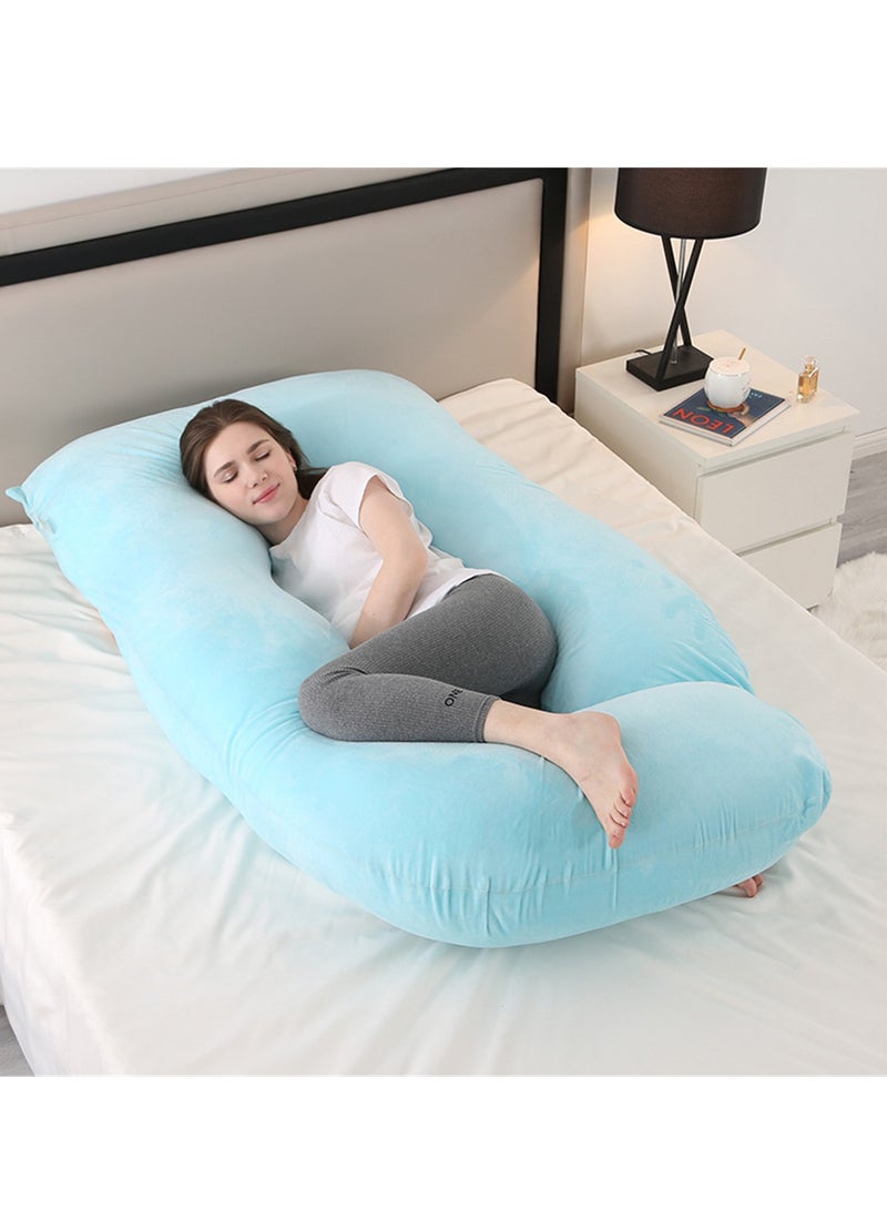Crystal Velvet Maternity Pillow Maternity Belly Support Pillow Core Side Sleeping Pillow Waist Support Pillow - Image 2