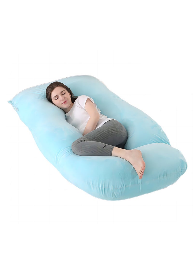 Crystal Velvet Maternity Pillow Maternity Belly Support Pillow Core Side Sleeping Pillow Waist Support Pillow - Image 1