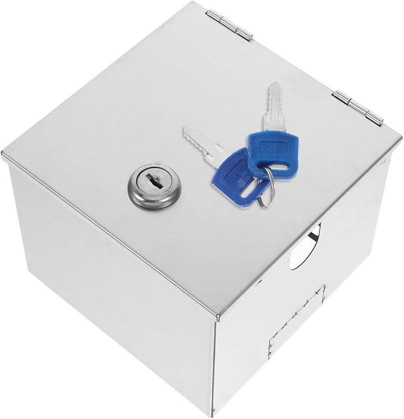 صندوق مخرج كهربائي خارجي مقاوم للعوامل الجوية من الفولاذ المقاوم للصدأ مع غطاء أمان قابل للقفل - Image 2