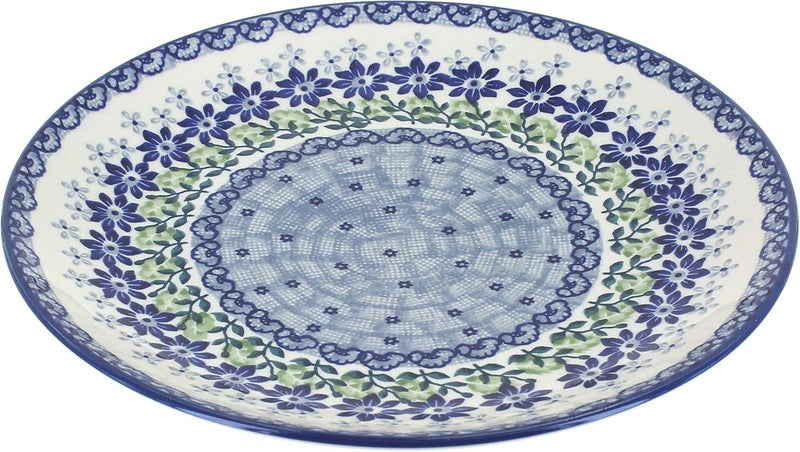 Blue Rose Pottery Blue Rose Polish Pottery Halsey Dinner Plate - Image 1