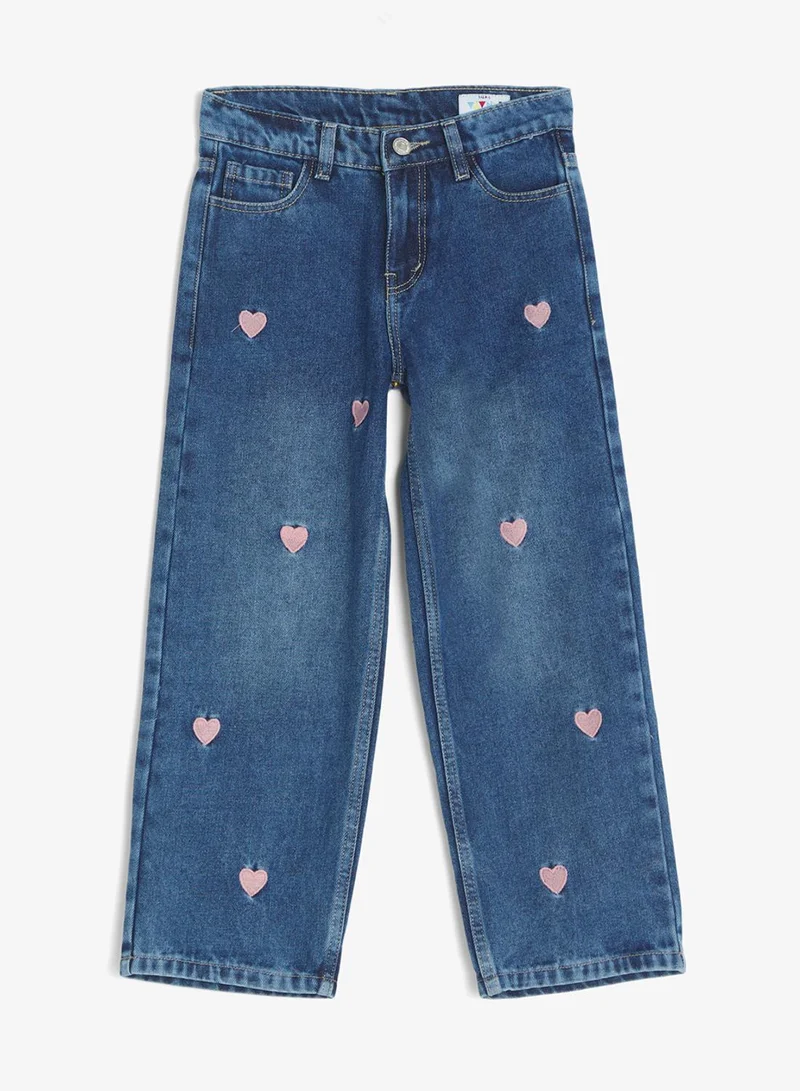 بنياتا جينز مستقيم مطرز