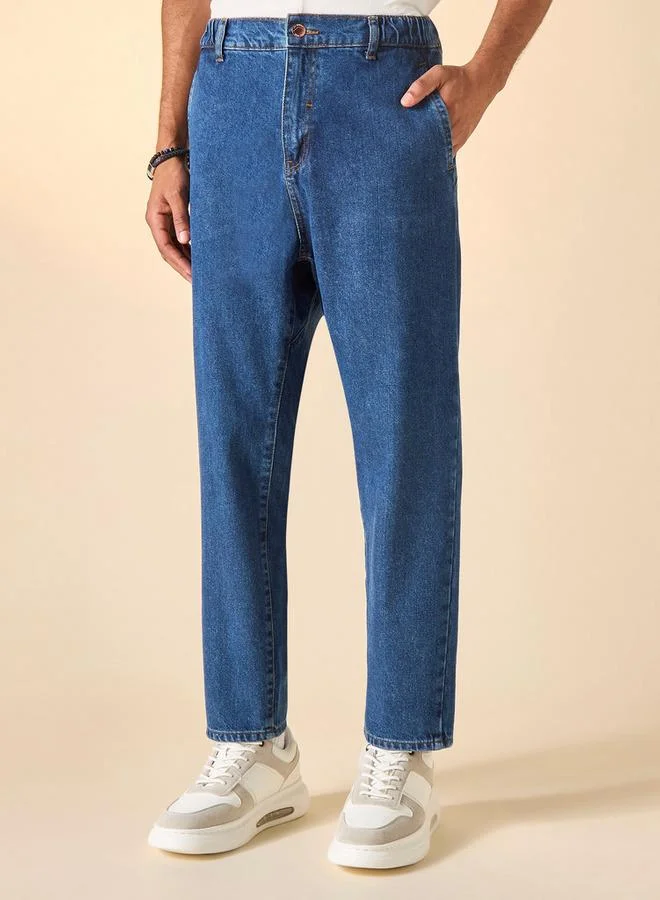 Lee Cooper Regular Fit Jeans with Pockets