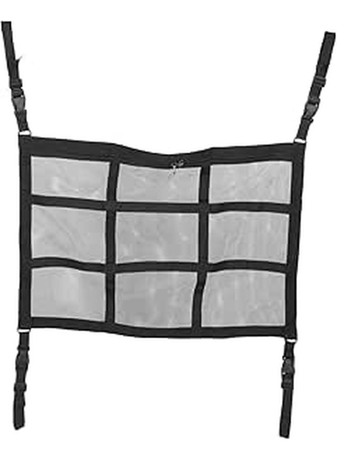 Large Capacity Roof Storage Bag Mesh Car Organizer Easy To Install - Image 1