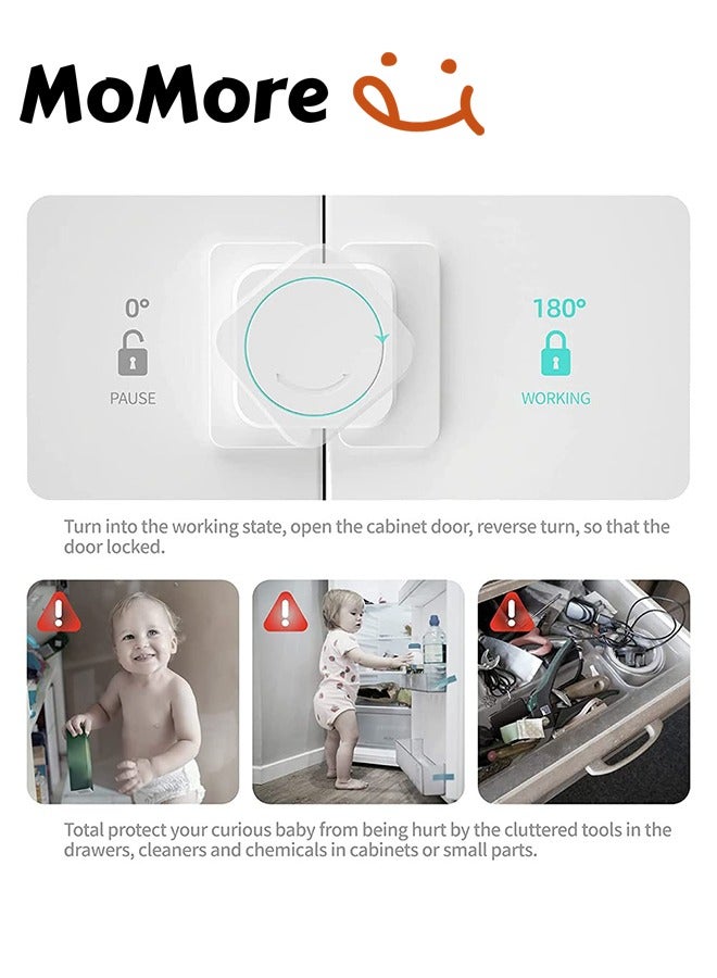 Momore Pack Of 6, Baby Safety Lock, White - Image 5