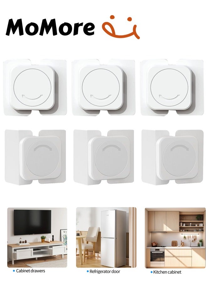Momore Pack Of 6, Baby Safety Lock, White - Image 2