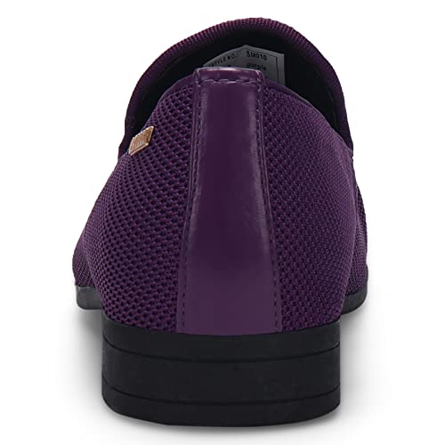 UUBARIS Mens Loafers Dress Non Slip Driving Luxury Tuxedo Male Shoes Purple Size 10 - Image 5