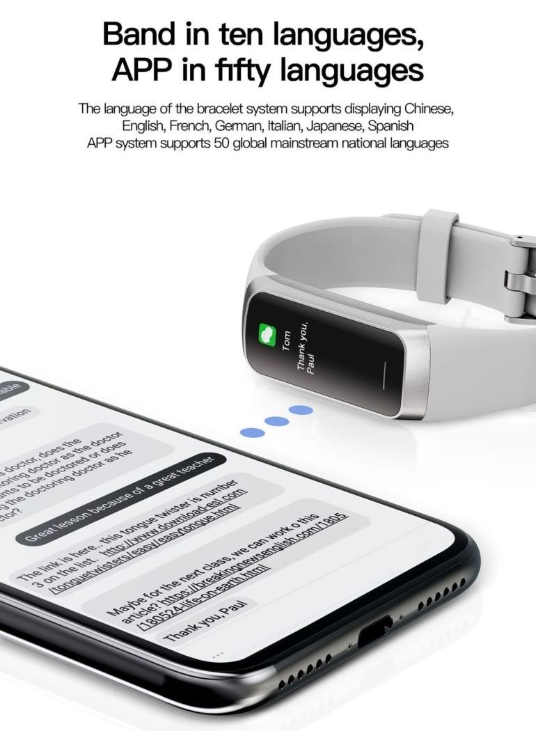 Smart Bracelet Fitness Tracker 1.1-inch AMOLED - Image 5