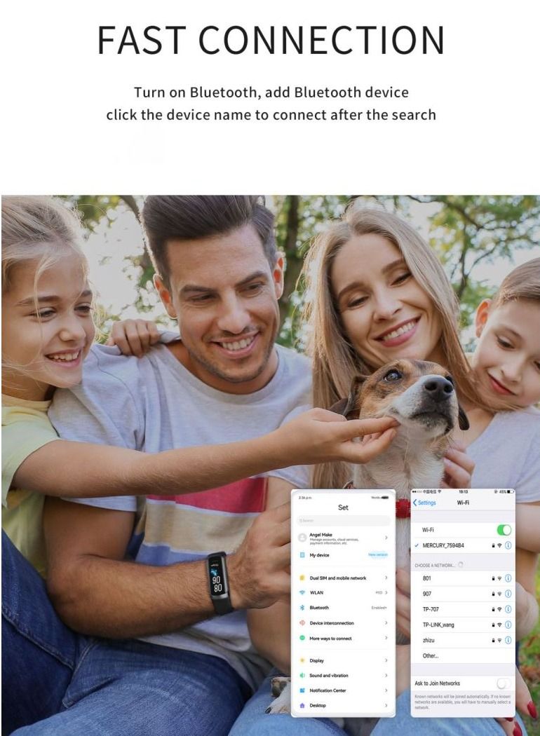 Smart Bracelet Fitness Tracker 1.1-inch AMOLED - Image 2