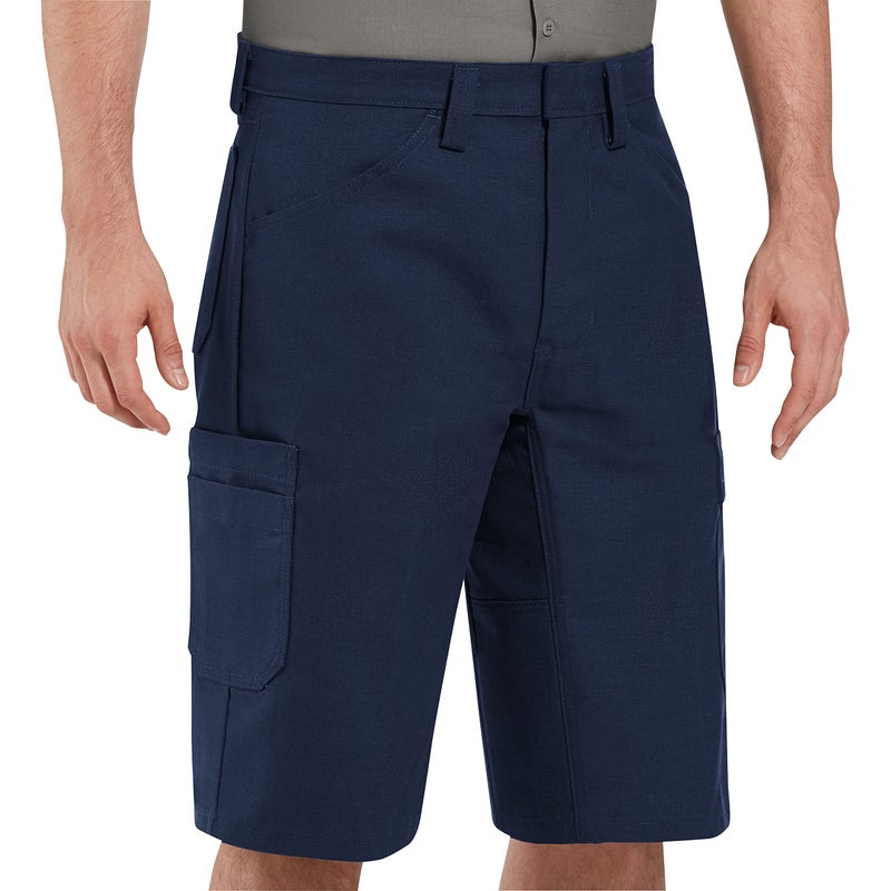 Red Kap mens Shop work utility shorts, Navy, 36W x 13L US