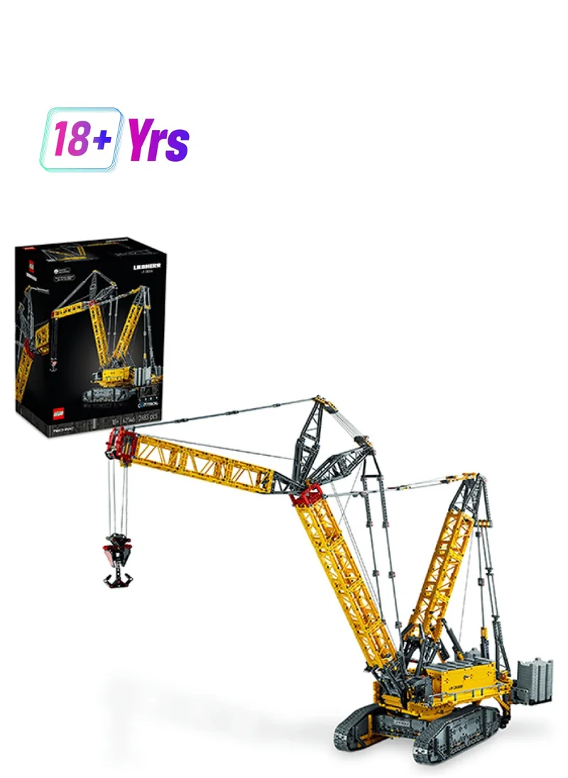 LEGO Technic Liebherr Crawler Crane LR 13000 42146 Model Building Kit for Adults; Enjoy a Rewarding Project Crafting All the Details of This Model Crane with Winch System and Luffing Jib (2,883 Pieces)