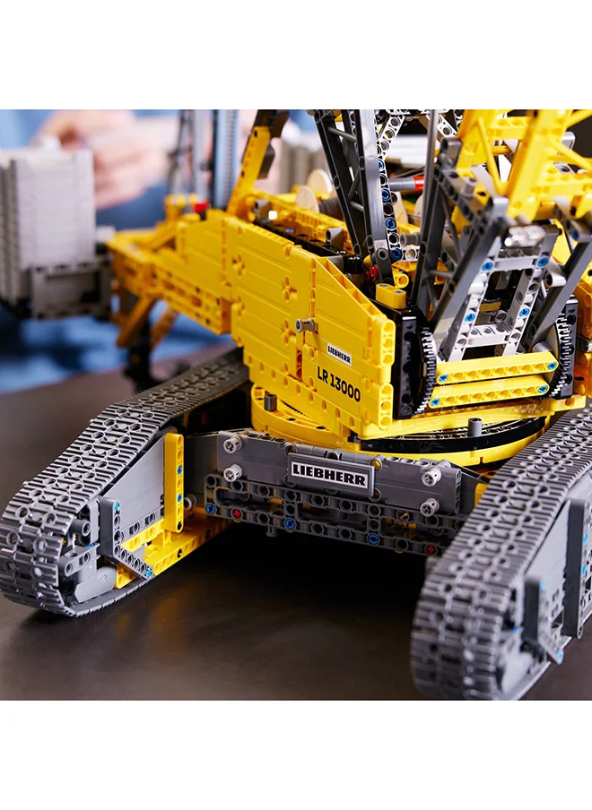 LEGO Technic Liebherr Crawler Crane LR 13000 42146 Model Building Kit for Adults; Enjoy a Rewarding Project Crafting All the Details of This Model Crane with Winch System and Luffing Jib (2,883 Pieces)