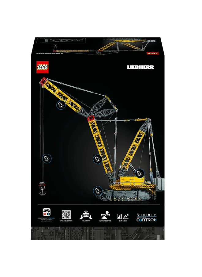 LEGO Technic Liebherr Crawler Crane LR 13000 42146 Model Building Kit for Adults; Enjoy a Rewarding Project Crafting All the Details of This Model Crane with Winch System and Luffing Jib (2,883 Pieces)