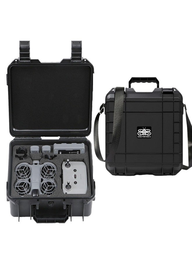 FSIDIWT Neo 2 Hard Case, Waterproof Travel Carrying Case Storage Shoulder Bag for DJI Neo 2 Fly More Combo, RC-N3 Remote Controller and Accessories - Image 1