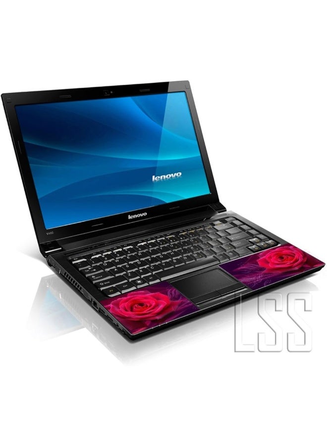 LSS Laptop 17-17.3" Skin Cover with Colorful Pink Rose Floral Pattern - Image 2