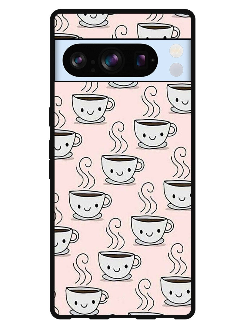 Theodor Protective Case Anti Scratch Shock Proof Bumper Cover For Google Pixel 8 Pro Coffee Pink Bg - Image 1