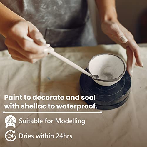 Old Potters Premium Air Dry Clay, White, 10 lbs, All Natural Modeling Clay. Ideal for Beginners and Advanced Sculptors. - Image 4