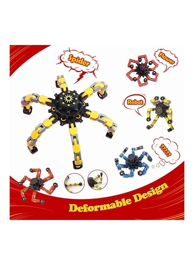3-Pieces Transformable Fingertip Spinners Toys 7x7cm - Image 3