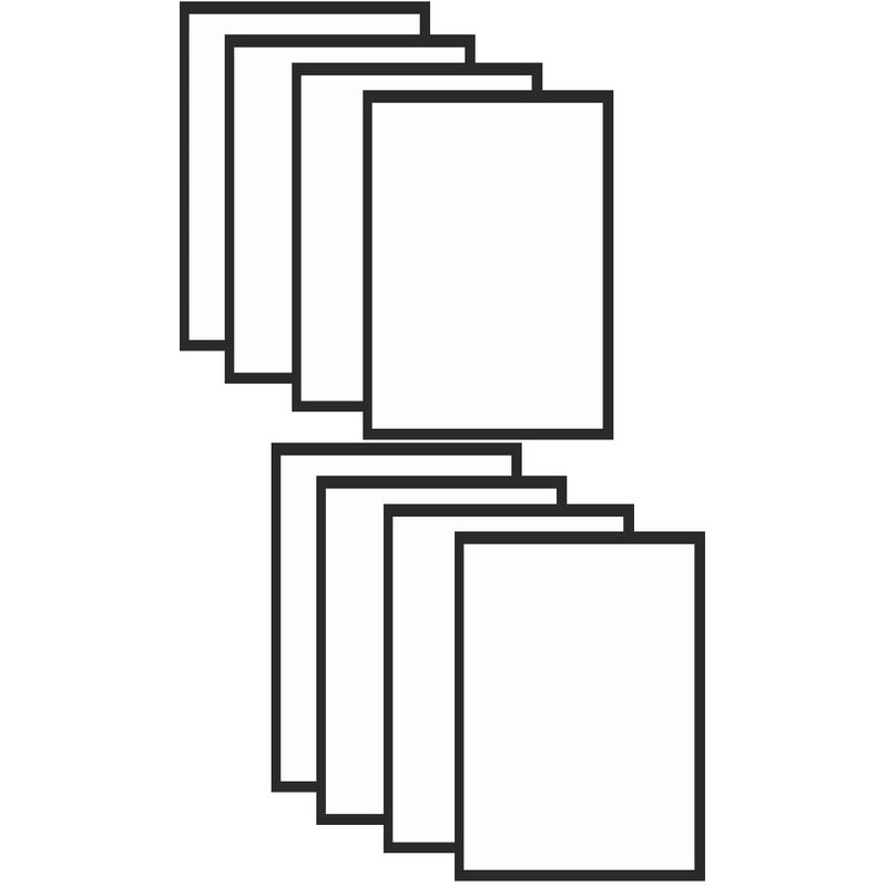 8 Pcs Magnetic Photo Frames Self-adhesive Paintings Display Frames Picture Frames - Image 1