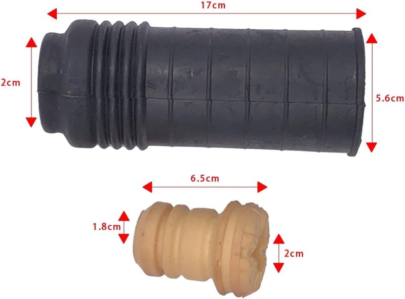 DEMULAX Car Rear Shock Absorber Buffer Rubber Boot Set - Image 2