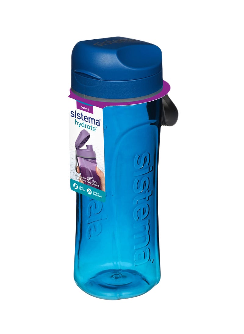 Sistema 600ml Tritan Swift Bottle (Blue): Lightweight & Durable - Great for Gym & Fitness Activities - Leakproof, BPA-Free & Easy to Clean , Made In New Zealand - Image 1
